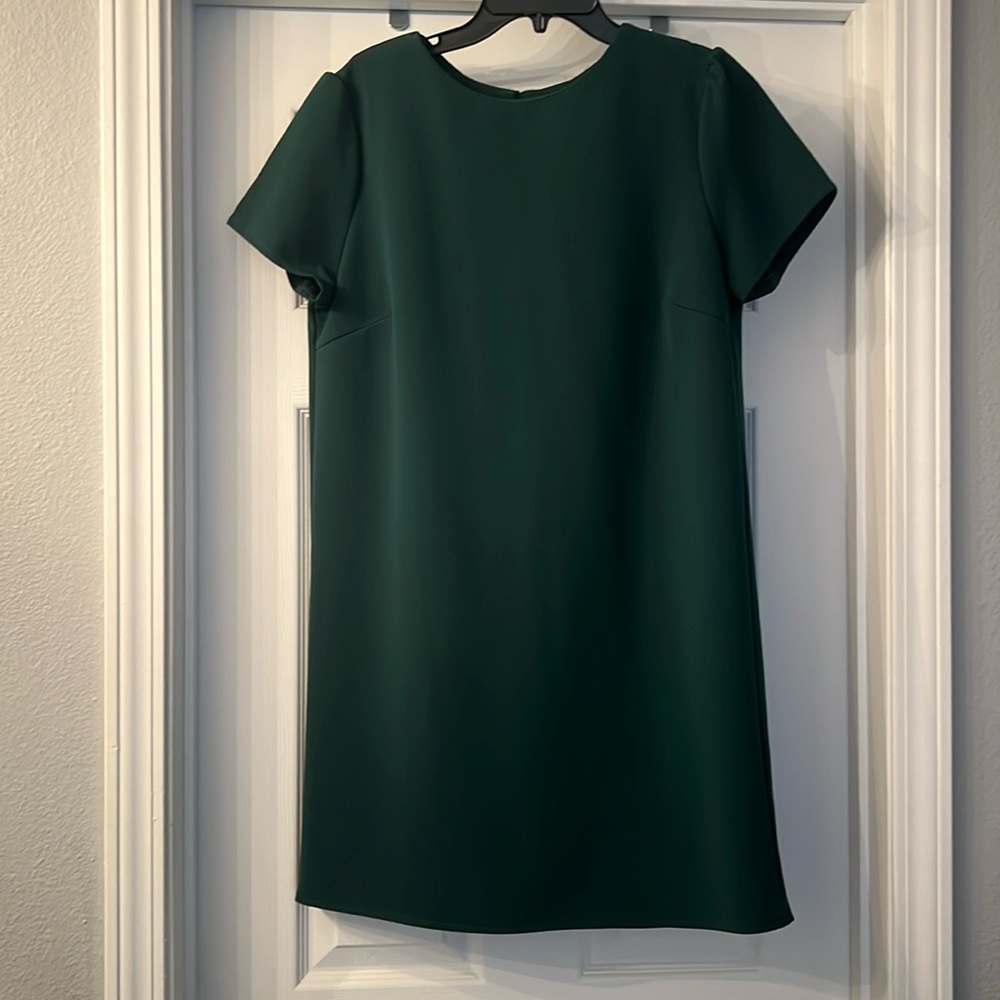 Hunter green dress.